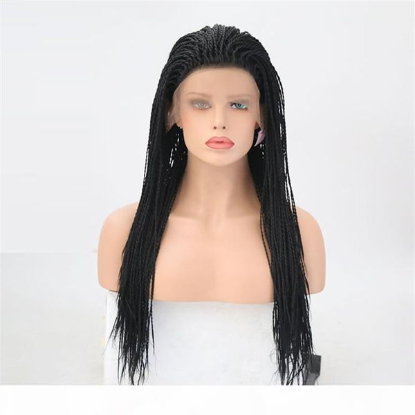 micro braided lace wigs synthetic heat resistant fiber hair glueless hand tied box braids braided lace front wig for african american women, Black
micro braided lace wigs synthetic heat resistant fiber hair glueless hand tied box braids braided lace front wig for african american women, Black