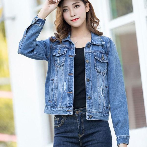 women's jackets plus size ripped hole cropped jean jacket 2xl light blue bomber short denim jaqueta long sleeve casual jeans coat, Black;brown
women's jackets plus size ripped hole cropped jean jacket 2xl light blue bomber short denim jaqueta long sleeve casual jeans coat, Black;brown