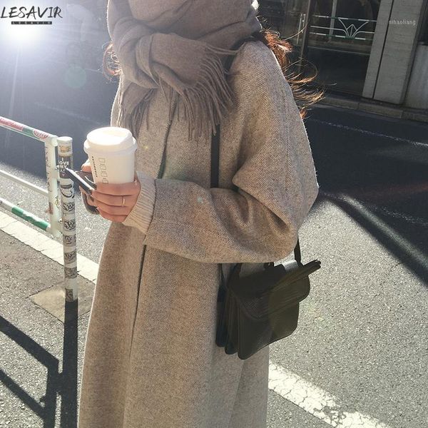 women's wool & blends 2021 women's retro chic french niche autumn/winter coat temperament simple herringbone pattern long thin woo, Black
women's wool & blends 2021 women's retro chic french niche autumn/winter coat temperament simple herringbone pattern long thin woo, Black