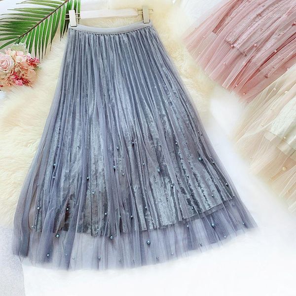 hlbcbg summer skirts womens elastic high waist beading embroidery mesh tulle skirt sping fashion women midi long pleated skirt1, Black
hlbcbg summer skirts womens elastic high waist beading embroidery mesh tulle skirt sping fashion women midi long pleated skirt1, Black