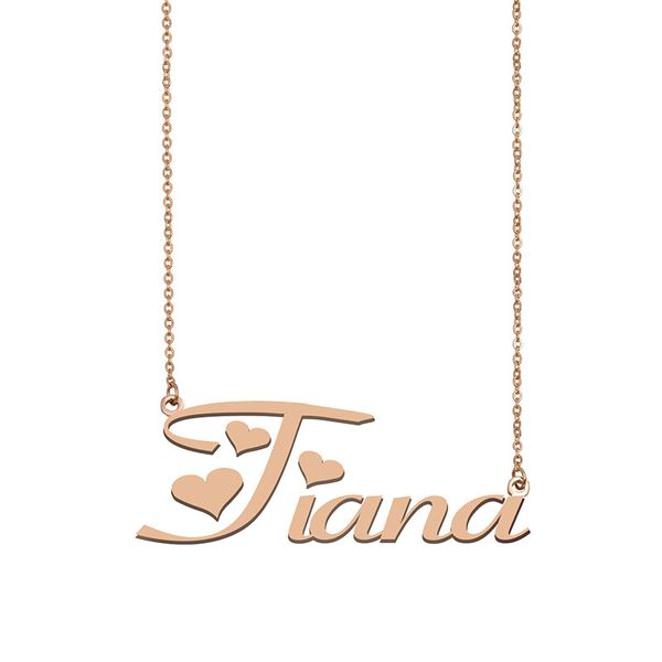 tiana name necklace custom nameplate pendant for women girls birthday gift kids friends jewelry 18k gold plated stainless steel, Silver
tiana name necklace custom nameplate pendant for women girls birthday gift kids friends jewelry 18k gold plated stainless steel, Silver