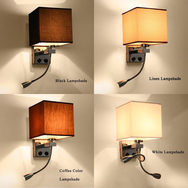 wall lamp modern sconce with switch bed lamps 1 or 2 pcs 1w led reading light hose rocker arm lighting fabric lampshade
wall lamp modern sconce with switch bed lamps 1 or 2 pcs 1w led reading light hose rocker arm lighting fabric lampshade
