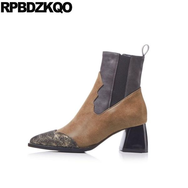 women side zip boots plus size block autumn chunky waterproof ankle 10 fashion shoes big brown pointed toe winter 13 45 trend, Black
women side zip boots plus size block autumn chunky waterproof ankle 10 fashion shoes big brown pointed toe winter 13 45 trend, Black