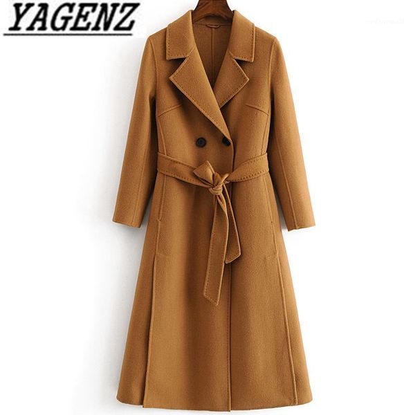women's wool & blends autumn winter women double-faced cashmere jacket warm outerwear elegant slim brand female long coat high grade ja, Black
women's wool & blends autumn winter women double-faced cashmere jacket warm outerwear elegant slim brand female long coat high grade ja, Black