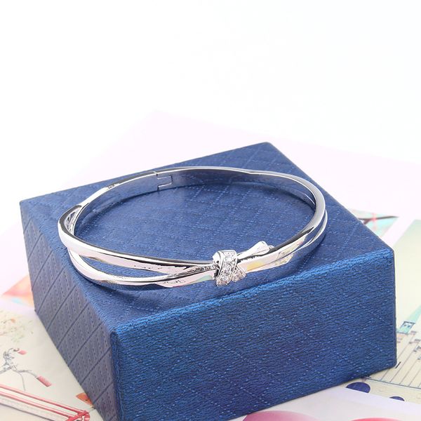 2021 japanese and korean style simple and creative bow bracelet silver bracelet fashion jewelry womens designer bracelets zircon jewelry, Black
2021 japanese and korean style simple and creative bow bracelet silver bracelet fashion jewelry womens designer bracelets zircon jewelry, Black