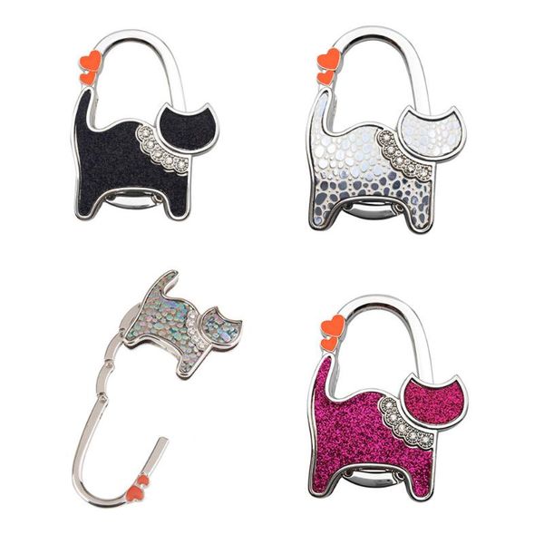 hooks & rails 1 pc metal cute cat foldable purse bag folding hanger holder table hook rhinestone package link safer gift
hooks & rails 1 pc metal cute cat foldable purse bag folding hanger holder table hook rhinestone package link safer gift
