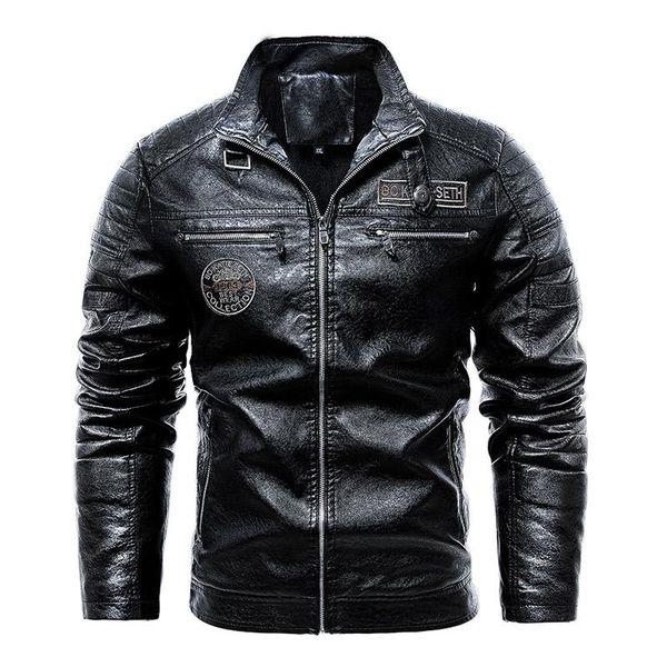 men's fur & faux leather jackets men fleece motorcycle biker pu leahter jacket male stand collar casual windbreaker ropa de hombre slim, Black
men's fur & faux leather jackets men fleece motorcycle biker pu leahter jacket male stand collar casual windbreaker ropa de hombre slim, Black