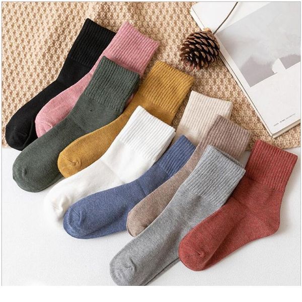 1 pair fall/winter socks solid color women's tube socks high luokou cotton warm and breathab qylrna, Black
1 pair fall/winter socks solid color women's tube socks high luokou cotton warm and breathab qylrna, Black