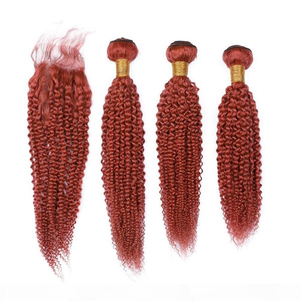 dark orange kinky curly brazilian human hair closure with weaves curly #350 orange colored hair bundles 3pcs with 4x4 lace front closure, Black;brown
dark orange kinky curly brazilian human hair closure with weaves curly #350 orange colored hair bundles 3pcs with 4x4 lace front closure, Black;brown