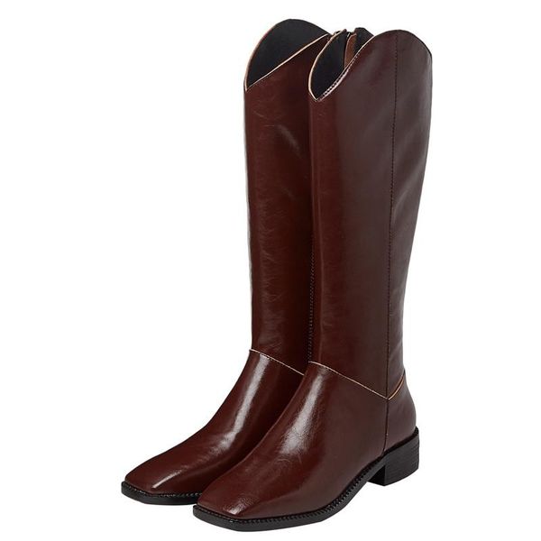 2020 genuine leather new knee high boots for women square head cowboy boots chunky wedges runway ladies motorcycle, Black
2020 genuine leather new knee high boots for women square head cowboy boots chunky wedges runway ladies motorcycle, Black