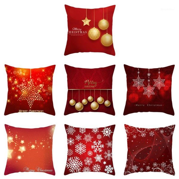 cushion/decorative pillow christmas pillowcase santa claus tree elk snowflake gilded pattern printing car hug1
cushion/decorative pillow christmas pillowcase santa claus tree elk snowflake gilded pattern printing car hug1