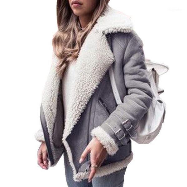 women faux fur suede jackts 2019 autumn winter thick warm jackets female casual coats long sleeves street red outwear plus size1, Black
women faux fur suede jackts 2019 autumn winter thick warm jackets female casual coats long sleeves street red outwear plus size1, Black