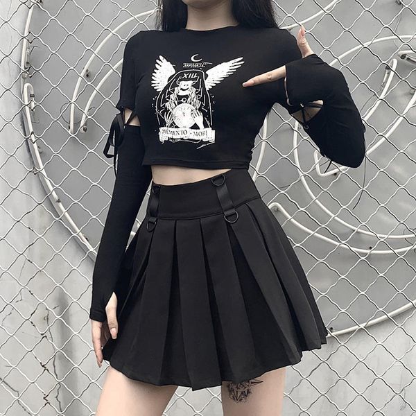 женщины готические dark pirnting черный streetwear sexy тонкий с длинным рукавом кружева лоскутная футболки grunge обрезанные tops goth punk, White
женщины готические dark pirnting черный streetwear sexy тонкий с длинным рукавом кружева лоскутная футболки grunge обрезанные tops goth punk, White
