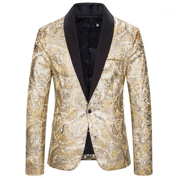 shiny gold sequn glitter embellished blazer men nightclub prom suit blazer jacket men costume homme stage clothes for singers1, White;black
shiny gold sequn glitter embellished blazer men nightclub prom suit blazer jacket men costume homme stage clothes for singers1, White;black