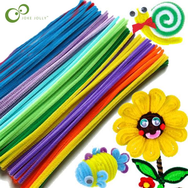 100pcs Pack Chenille Stems Pipe Cleaners Diy Toys Animals Soft Plush Educational Toy Handicraft Materials For Kids Creatwyq