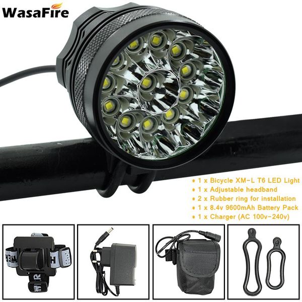 wasafire 12* t6 led 2 in 1 bicycle headlight 20000lm bike light front head lamp cycling + 18650 battery pack+ charger
wasafire 12* t6 led 2 in 1 bicycle headlight 20000lm bike light front head lamp cycling + 18650 battery pack+ charger