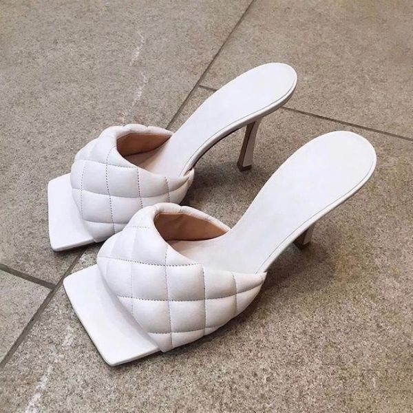 2020 new summer women square toe sandals ladies pu leather plaid outside thin high heels slippers female fashion woman shoes, Black
2020 new summer women square toe sandals ladies pu leather plaid outside thin high heels slippers female fashion woman shoes, Black