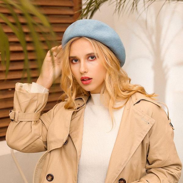 women's autumn and winter parent-child wool berets. british, japanese korean three-dimensional artist's hat. woolen warm bud hat1, Blue;gray
women's autumn and winter parent-child wool berets. british, japanese korean three-dimensional artist's hat. woolen warm bud hat1, Blue;gray