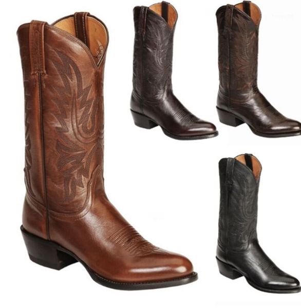 women western boots winter mid tube knight lady retro rome slip-on low heel leather shoes wide calf cowboybotas mujer1, Black
women western boots winter mid tube knight lady retro rome slip-on low heel leather shoes wide calf cowboybotas mujer1, Black