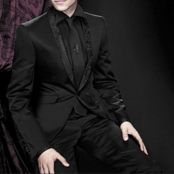 men's suits & blazers arrival groomsmen shawl lapel groom tuxedos black men suit wedding for 2021 (jacket+pants+tie+hankerchief), White;black
men's suits & blazers arrival groomsmen shawl lapel groom tuxedos black men suit wedding for 2021 (jacket+pants+tie+hankerchief), White;black
