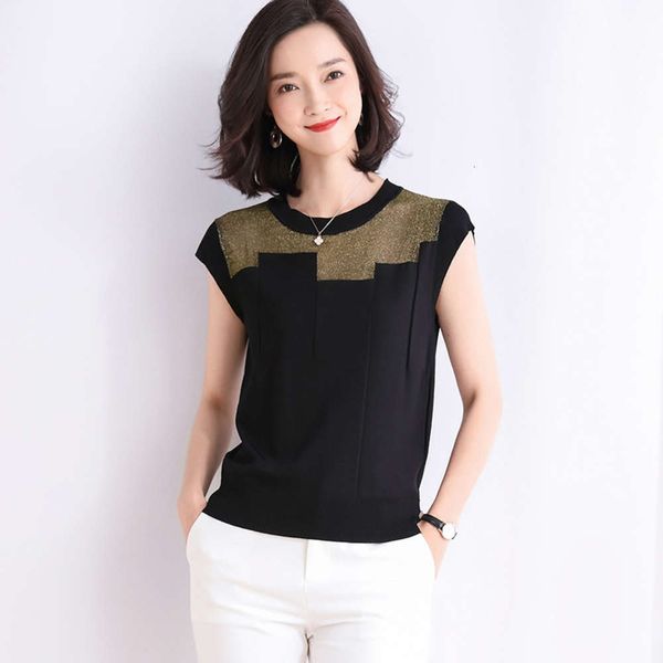 hollowed out knitwear short sleeve women's summer 2020 new round neck bright silk knitted t-shirt, White;black
hollowed out knitwear short sleeve women's summer 2020 new round neck bright silk knitted t-shirt, White;black