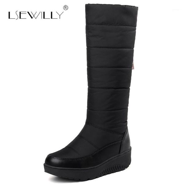 lsewilly winter womens round toe wedge heel platform mid-calf boots down snow warm fur boots ladies shoes plus size 35-44 e371, Black
lsewilly winter womens round toe wedge heel platform mid-calf boots down snow warm fur boots ladies shoes plus size 35-44 e371, Black