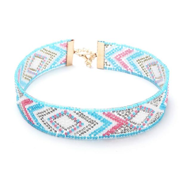 2020 new fashion simple full colorful rice beads inlay choker wide necklace women multicolor geometric pattern ethnic necklaces, Golden;silver
2020 new fashion simple full colorful rice beads inlay choker wide necklace women multicolor geometric pattern ethnic necklaces, Golden;silver