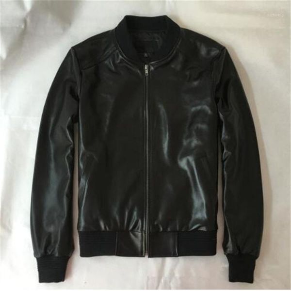 men's leather & faux arrivel men's real sheepskin bomber jackets chic genuine coat men baseball s-6xl size d9891, Black
men's leather & faux arrivel men's real sheepskin bomber jackets chic genuine coat men baseball s-6xl size d9891, Black