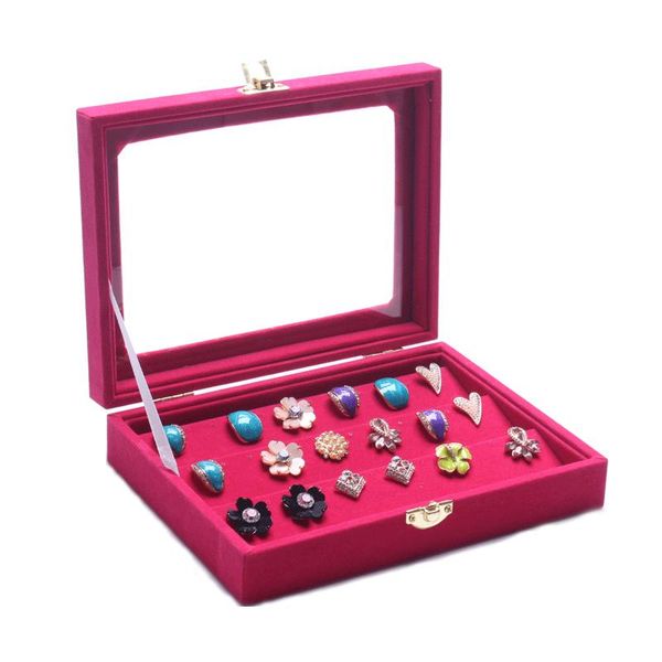 new fashion rose red color jewelry organizer case jewelry display rings holder box ring storage ear pin display box show, Pink;blue
new fashion rose red color jewelry organizer case jewelry display rings holder box ring storage ear pin display box show, Pink;blue