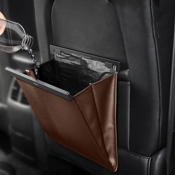 car organzier pu leather garbage storage bag auto backseat pouch holder car seat back visor trash bin accessories supplies stuff
car organzier pu leather garbage storage bag auto backseat pouch holder car seat back visor trash bin accessories supplies stuff