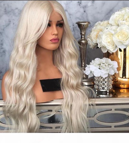 2019 new platinum blonde wig with baby hair 26 inch long wavy synthetic lace front wig glueless heat resistant wigs, Black
2019 new platinum blonde wig with baby hair 26 inch long wavy synthetic lace front wig glueless heat resistant wigs, Black