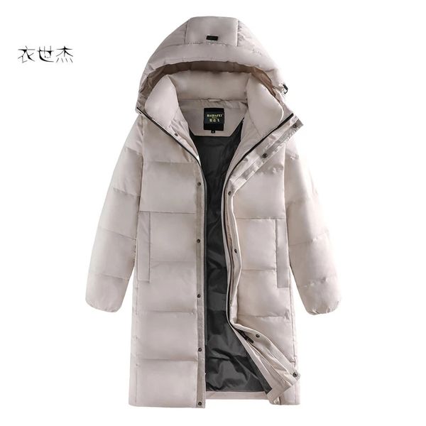 men's down jackets winter warm thick couples x-long korean style simple fashionable youth hooded down coat plus size clothing, Black;brown
men's down jackets winter warm thick couples x-long korean style simple fashionable youth hooded down coat plus size clothing, Black;brown