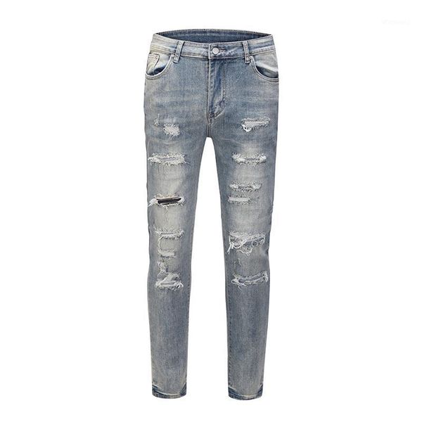 hip hop hole straight jeans mens frayed harajuku casual denim trousers streetwear baggy couple track pants1, Blue
hip hop hole straight jeans mens frayed harajuku casual denim trousers streetwear baggy couple track pants1, Blue