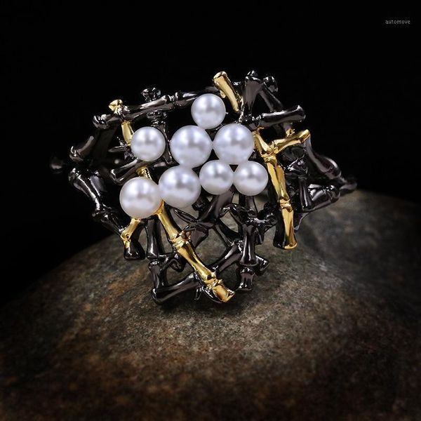 luxury 925 sterling silver freshwater baroque pearl rings for women vintage branches black gold cocktail rings italy jewelry1, Golden;silver
luxury 925 sterling silver freshwater baroque pearl rings for women vintage branches black gold cocktail rings italy jewelry1, Golden;silver