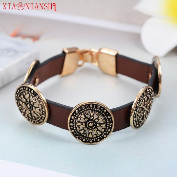 joyme fashion bracelet femme round shield leather bracelets & bangles vintage alloy buckle bracelet for women wholesale jewelry, Black
joyme fashion bracelet femme round shield leather bracelets & bangles vintage alloy buckle bracelet for women wholesale jewelry, Black