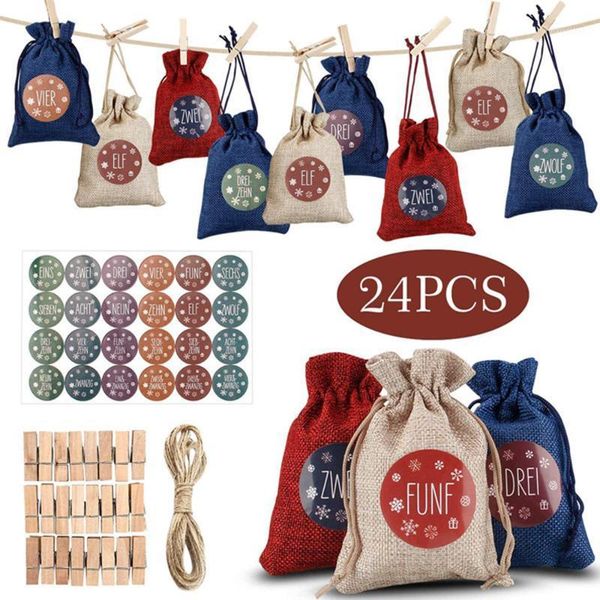 christmas diy advent calendar countdown 1-24 numbers bag candy storage pouch double drawstring design1
christmas diy advent calendar countdown 1-24 numbers bag candy storage pouch double drawstring design1