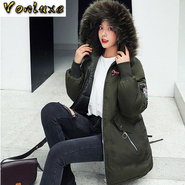 women's down & parkas long winter hooded big fur collar coats snow thicken warm embroidery jacket women outwear female plus size xxxl, Black
women's down & parkas long winter hooded big fur collar coats snow thicken warm embroidery jacket women outwear female plus size xxxl, Black