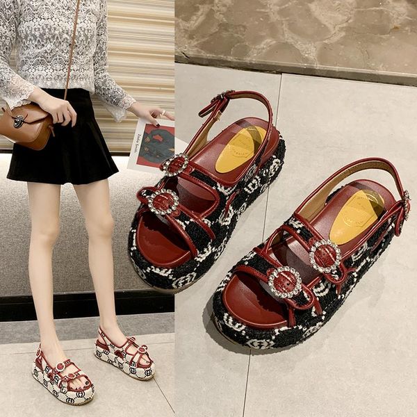 sandalias mujer 2020 new women sandals middle heel double buckle diamond shoes women zapatos mujer, Black
sandalias mujer 2020 new women sandals middle heel double buckle diamond shoes women zapatos mujer, Black