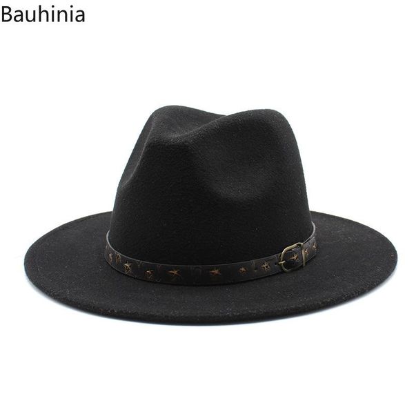 quality panama women men wide brim wool five-pointed star belt felt jazz fedora hats style cowboy trilby party formal dress hat, Blue;gray
quality panama women men wide brim wool five-pointed star belt felt jazz fedora hats style cowboy trilby party formal dress hat, Blue;gray