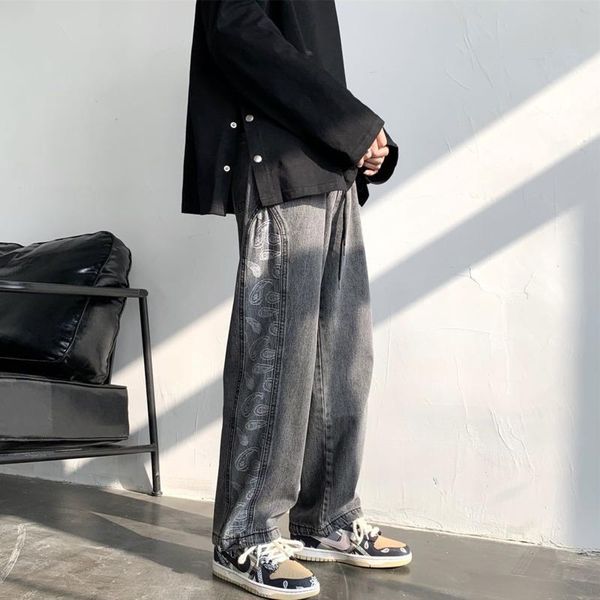 men's jeans winter casual loose straight wide-leg men retro korean trousers printing denim pants mens -2xl, Blue
men's jeans winter casual loose straight wide-leg men retro korean trousers printing denim pants mens -2xl, Blue