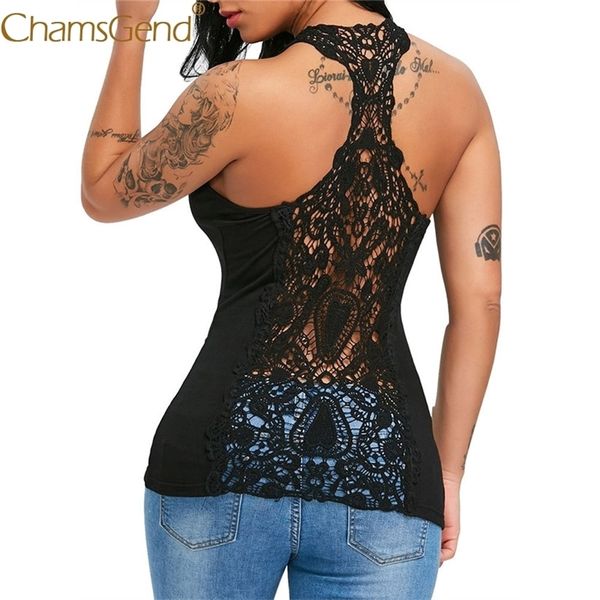 women lace trim racerback slim fit hollow out tank vest shirt 80504 drop shipping y200422, White
women lace trim racerback slim fit hollow out tank vest shirt 80504 drop shipping y200422, White