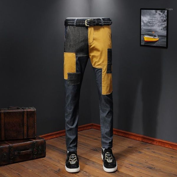 summer fashion spring patchwork jeans mens harem pants high street casual lightweight slim fit long trousers for men1, Blue
summer fashion spring patchwork jeans mens harem pants high street casual lightweight slim fit long trousers for men1, Blue