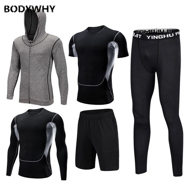 mens sportswear 5 pcs/set gym fitness clothes men running jogging male tracksuit compression sports wear for workout sport suits 201207, Gray
mens sportswear 5 pcs/set gym fitness clothes men running jogging male tracksuit compression sports wear for workout sport suits 201207, Gray