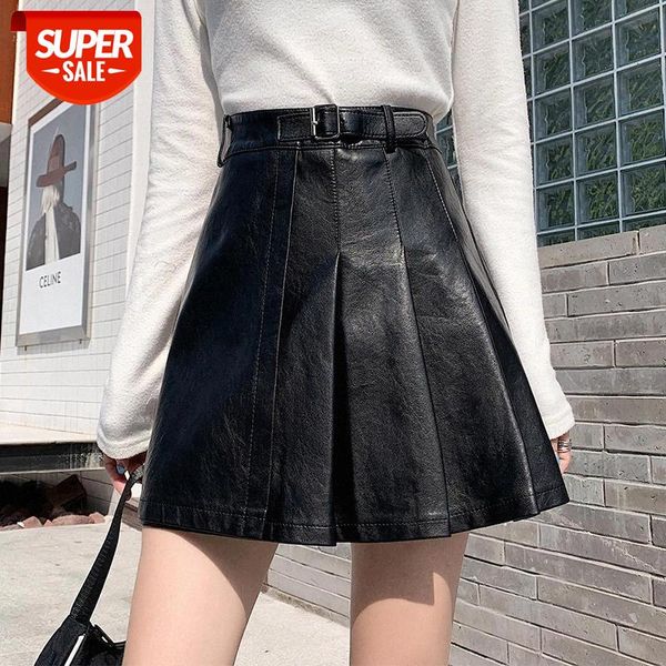 stylish pu leather skirt high waist a-line pleated short mini skirt women ladies 2020 trendy chic pleated streetwear #zt8j, White;black
stylish pu leather skirt high waist a-line pleated short mini skirt women ladies 2020 trendy chic pleated streetwear #zt8j, White;black