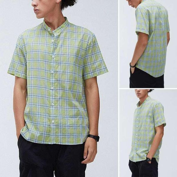 men plaid casual shirt short sleeve camisa man brand cotton stand collar buttons summer male hawaiian shirts harajuku plus size1, White;black
men plaid casual shirt short sleeve camisa man brand cotton stand collar buttons summer male hawaiian shirts harajuku plus size1, White;black