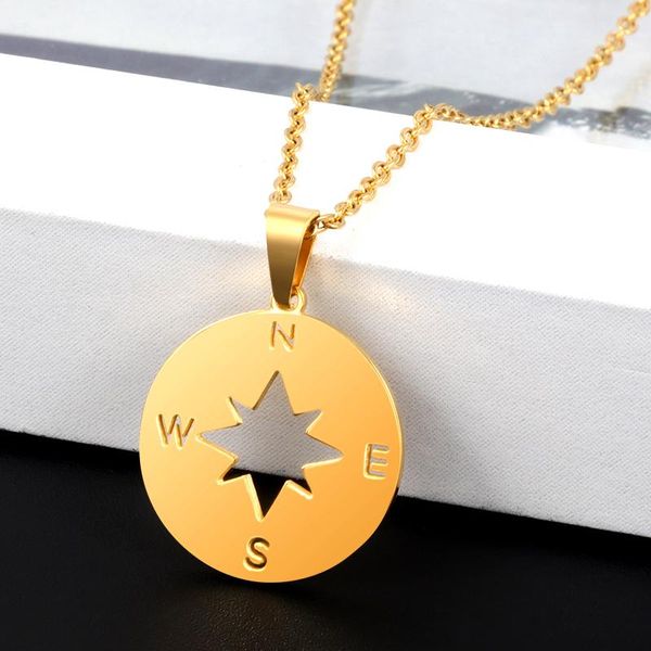 fysara creative compass pendant necklace for women collier titanium steel clavicle chain necklaces gold color statement jewelry sqcvgy, Black
fysara creative compass pendant necklace for women collier titanium steel clavicle chain necklaces gold color statement jewelry sqcvgy, Black
