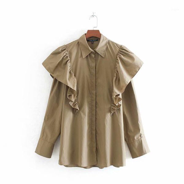 fashion women cotton ruffles long sleeve blouse shirts ladies casual loose buttons blouses shirt holiday autumn clothes 1, White
fashion women cotton ruffles long sleeve blouse shirts ladies casual loose buttons blouses shirt holiday autumn clothes 1, White