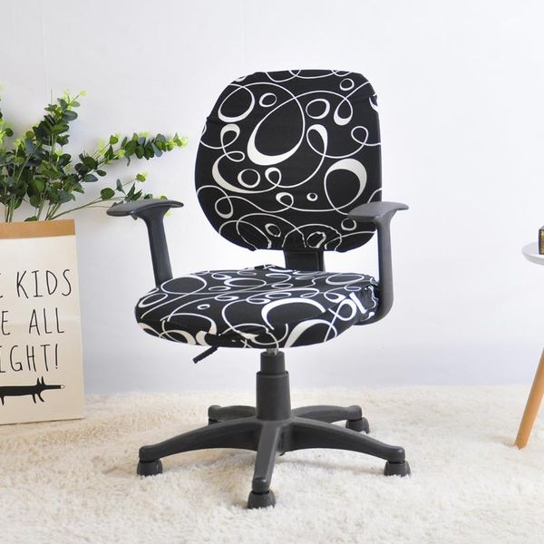 Computer Chair Cover Spandex Printed Office Chair Cover 2 Pieces Set for Back and Base
Computer Chair Cover Spandex Printed Office Chair Cover 2 Pieces Set for Back and Base