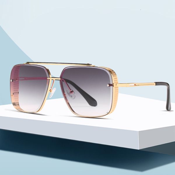 new style men's frameless sunglasses fashion metal thick edge box sunglasses versatile casual sunglasses 05k fashion designer aws, White;black
new style men's frameless sunglasses fashion metal thick edge box sunglasses versatile casual sunglasses 05k fashion designer aws, White;black
