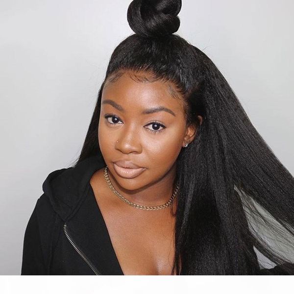 glueless 360 lace frontal wig kinky straight wigs pre plucked with baby hair 130% density brazilian yaki human hair wigs, Black;brown
glueless 360 lace frontal wig kinky straight wigs pre plucked with baby hair 130% density brazilian yaki human hair wigs, Black;brown